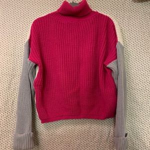 Forever 21 colorblock turtleneck sweater